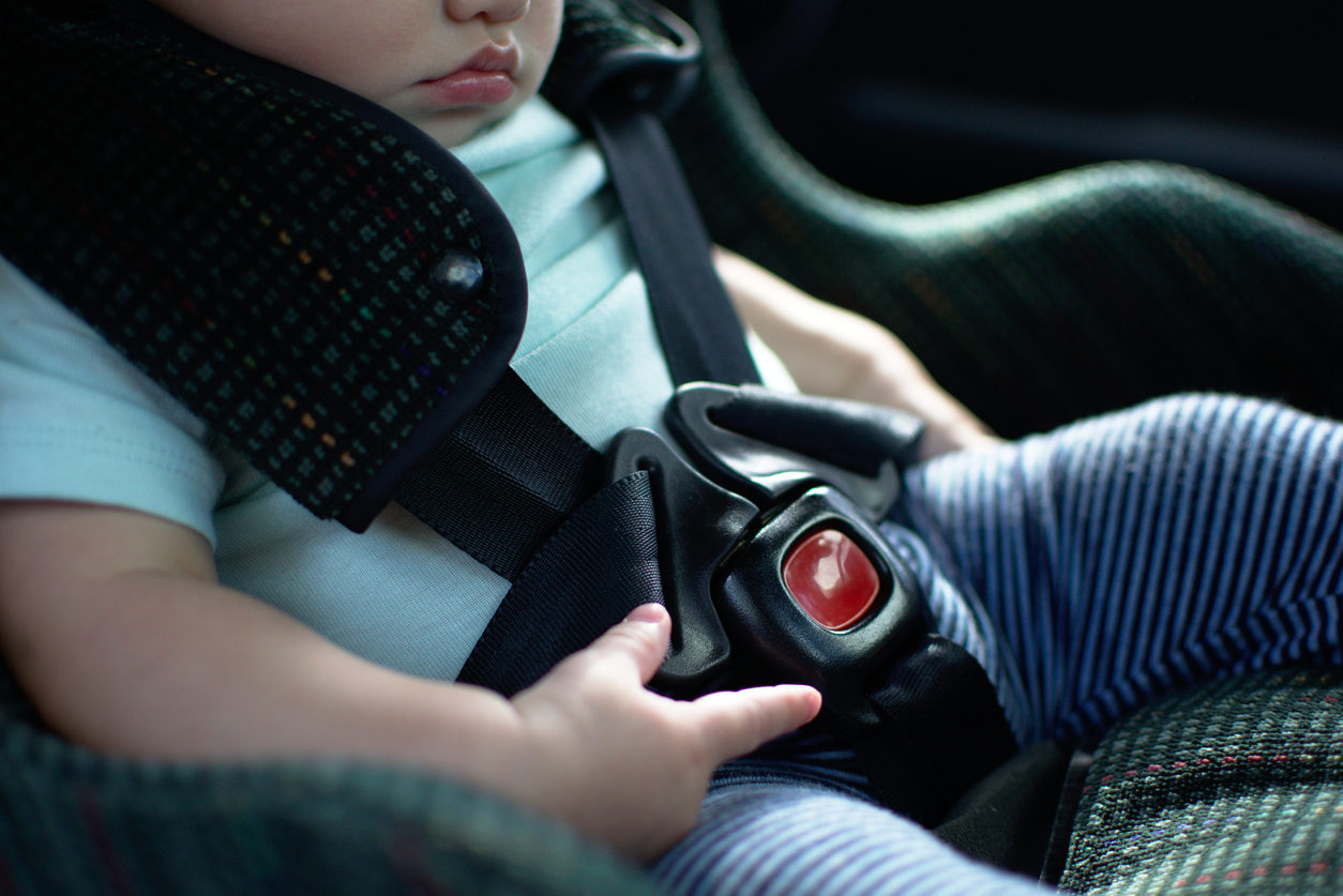 baby in a car seat